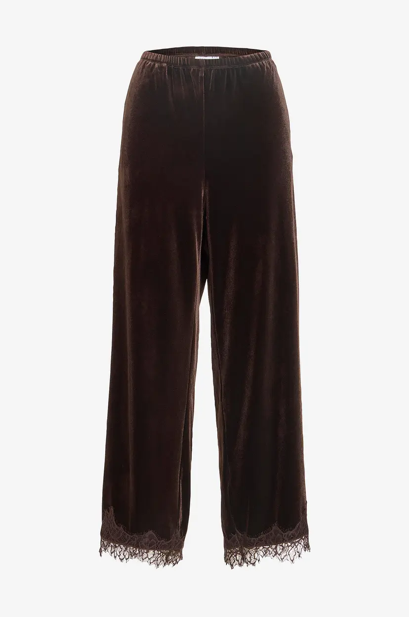 Vila Bukser Vialindra Hw Wide Pants/Vol/Bfs - Brun