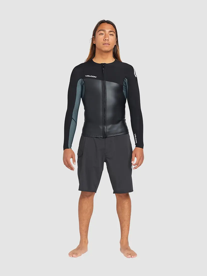 Volcom Volcom 1.5Mm Front Zip Lycra svart