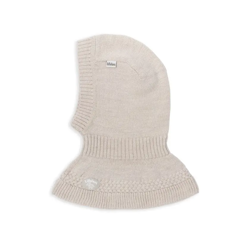 Lillelam Lillelam - Balaclava i Ull Classic - Lys Beige