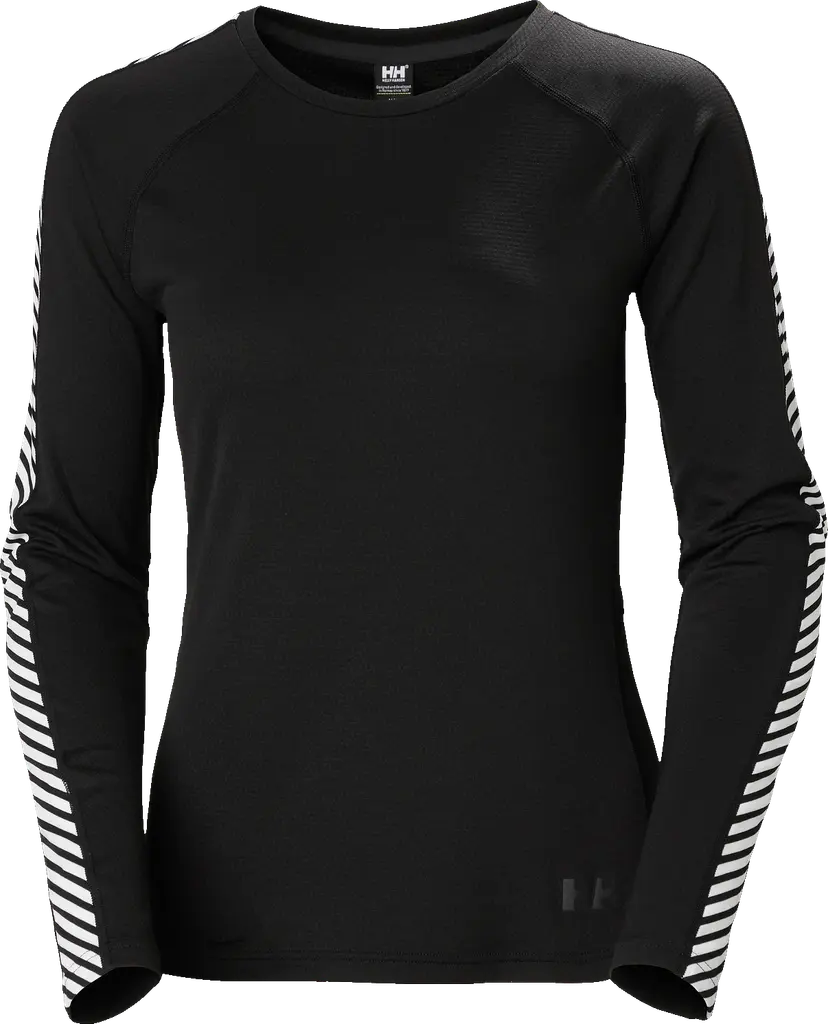 Helly Hansen Helly Hansen Women's LIFA Active Stripe Crew Base Layer Black