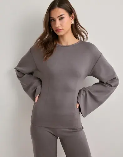 Nelly Nelly - Brun - Luxury Wide Sleeve Sweat