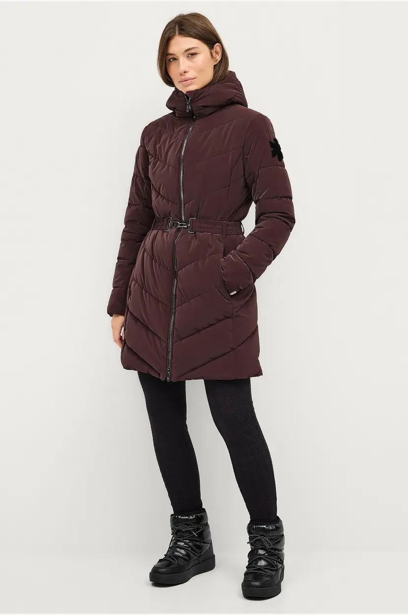 Áhkká Parkas Gold Velvet Light Padded Parka - Brun