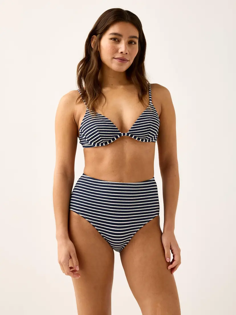 Lindex Krepp bikiniunderdel med høy midje