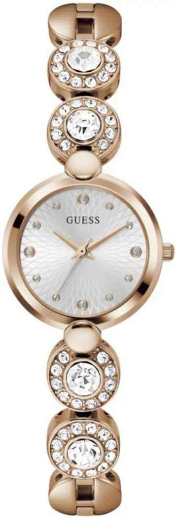 Guess Guess Dameklokke GW0757L3 Stardom Sølvfarget/Rose-gulltonet stål