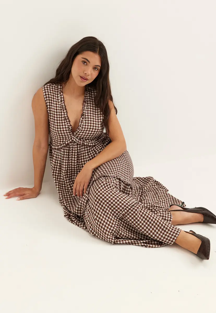 Bubbleroom Frill Maxi Dress