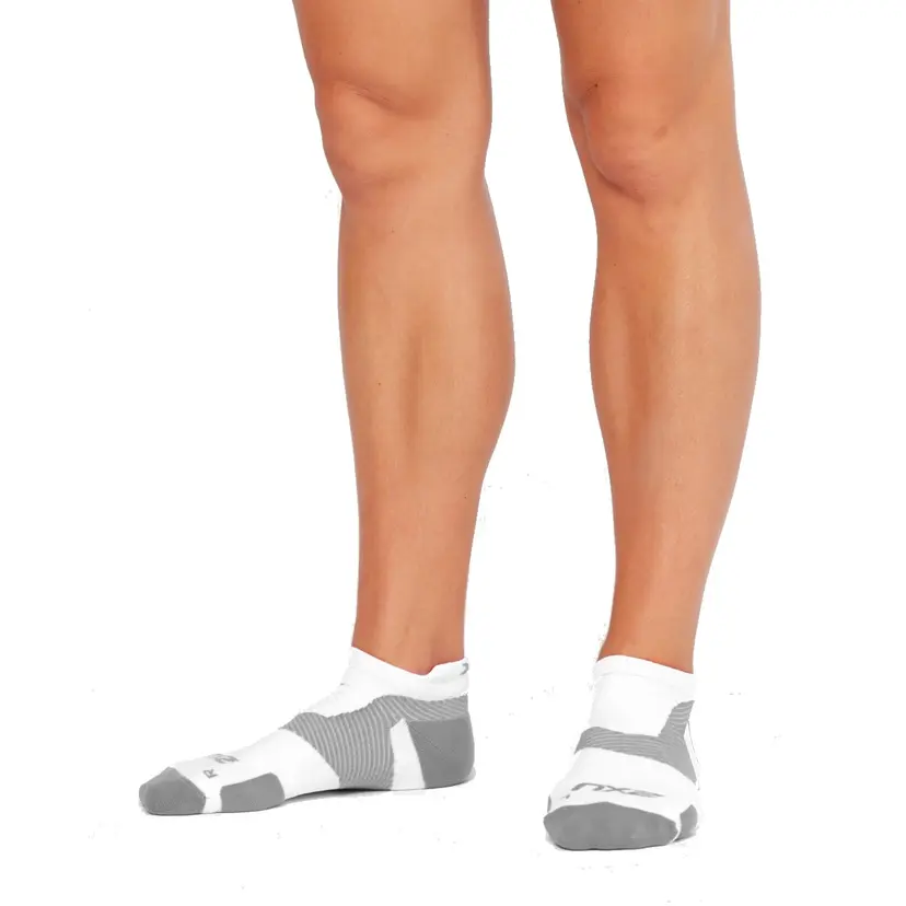 2Xu 2XU Vectr Light Cushion No Show Sock White/Grey
