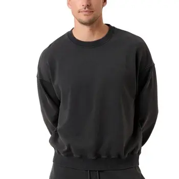 Björn Borg Oversized Washed Sweatshirt Svart bomull Medium Herre