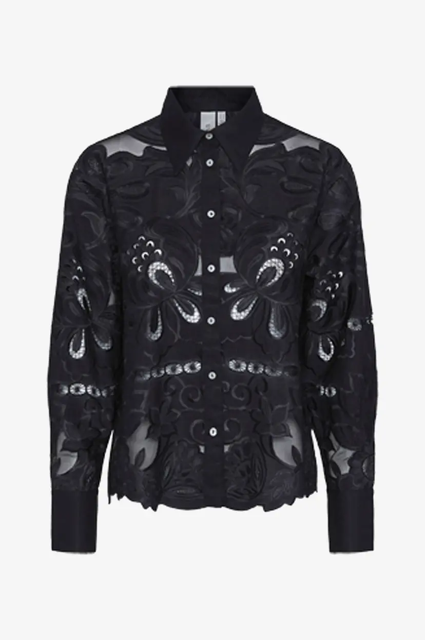 Y.A.S Bluse yasPi LS Shirt - Svart