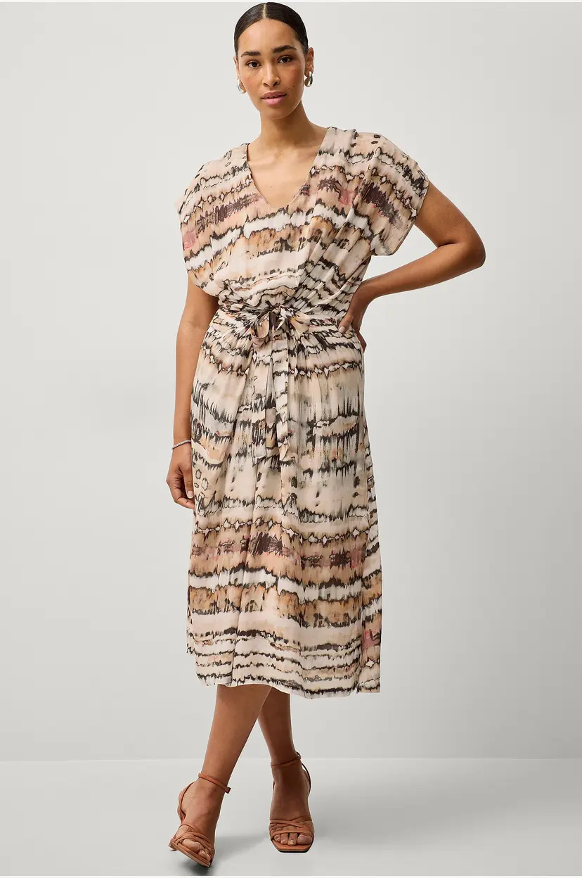 Saint Tropez Kjole Eyasz Long Dress - Beige