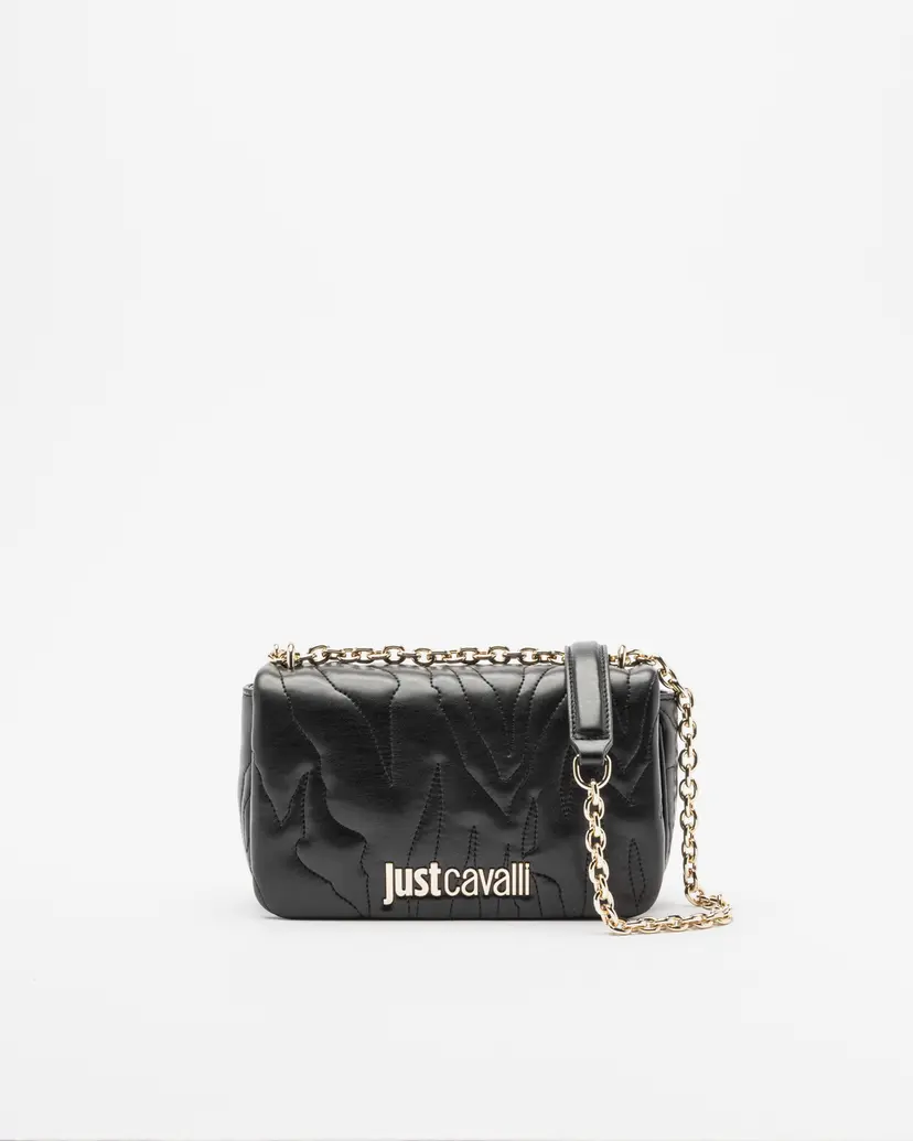 Just Cavalli Just Cavalli Quilted Zebra Black Shoulder bag