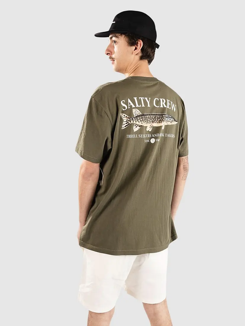 Salty Crew Salty Crew Euro Pike Premium T-skjorte grønn