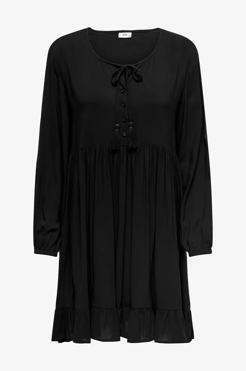 JDY Kjole jdyStarr Life Half Placket Dress - Svart