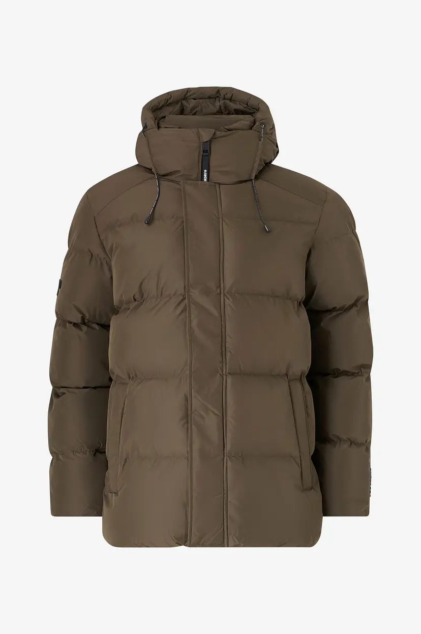 Superdry Pufferjakke Hooded 5 Baffle Sports - Brun