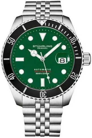 Stührling Original Stührling Original Herreklokke 4045.3 Diver Grønn/Stål Ø44 mm