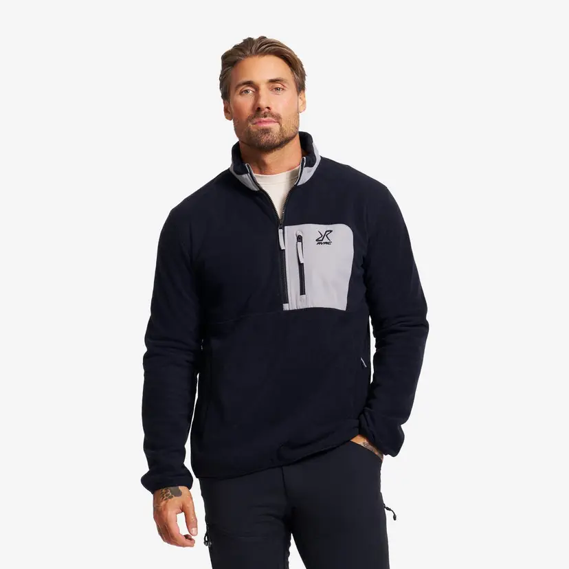 RevolutionRace Woodland Half-zip Fleece Herre Black