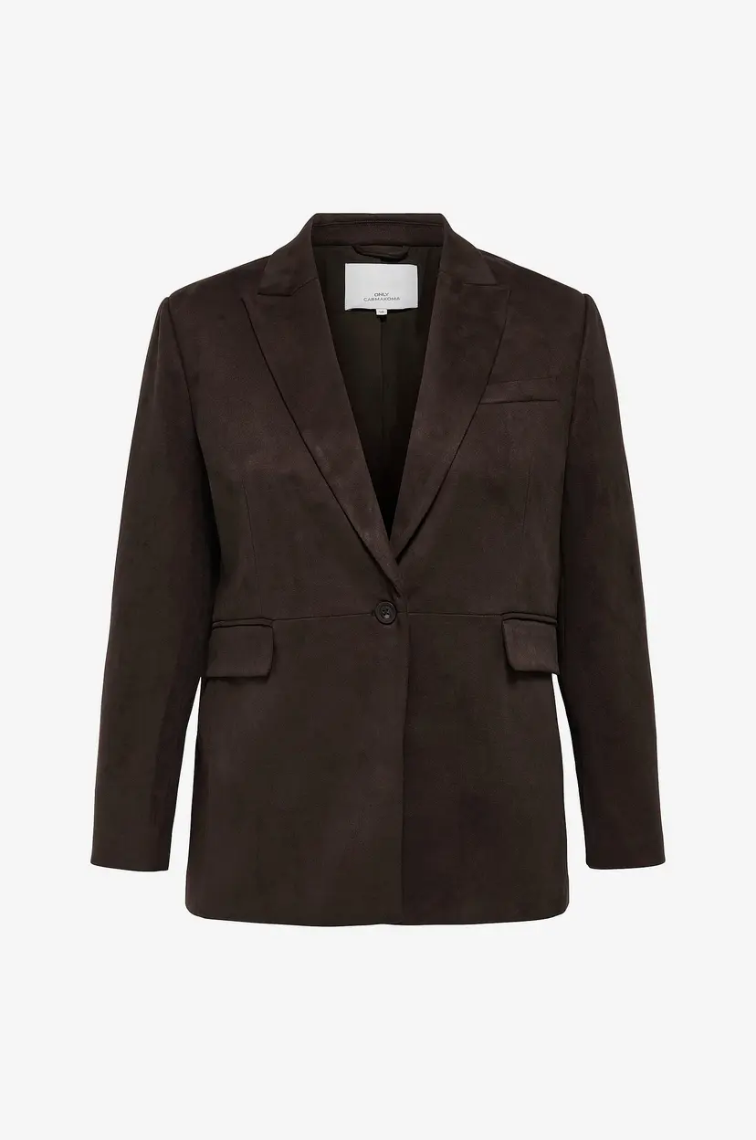 Only Carmakoma Dressjakke carYlva Life Faux Suede - Svart