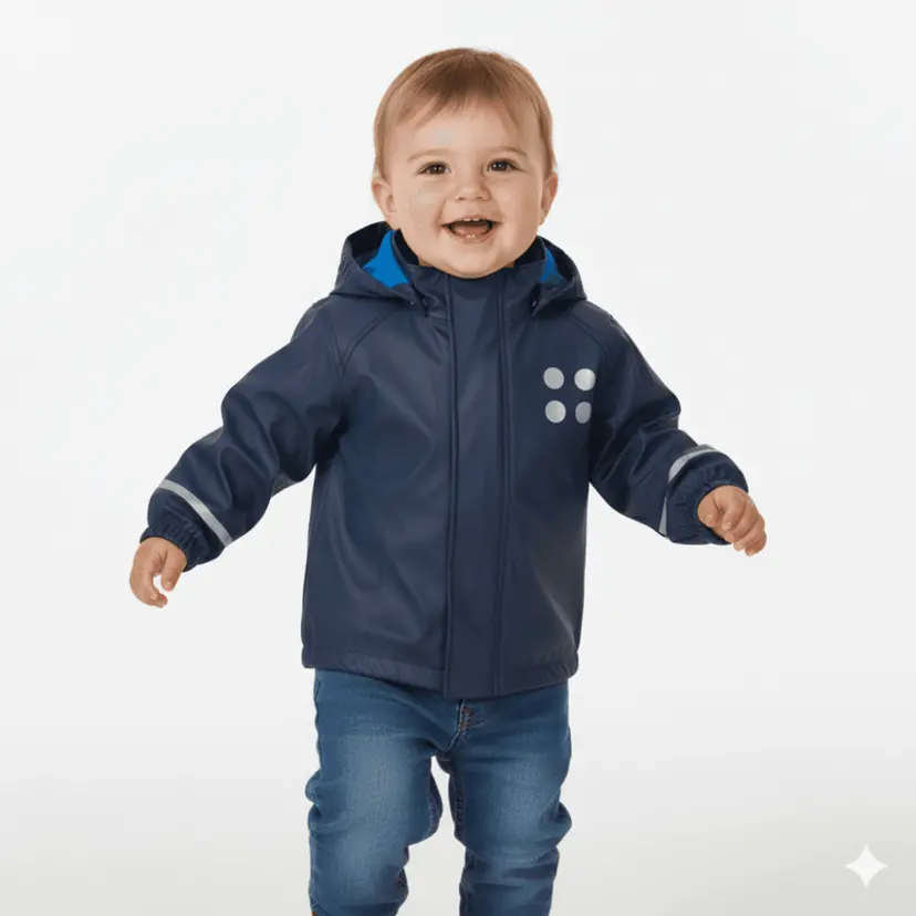 LEGO Kidswear LEGO Kidswear Iconic regnjakke Justice 101, Mørke blå