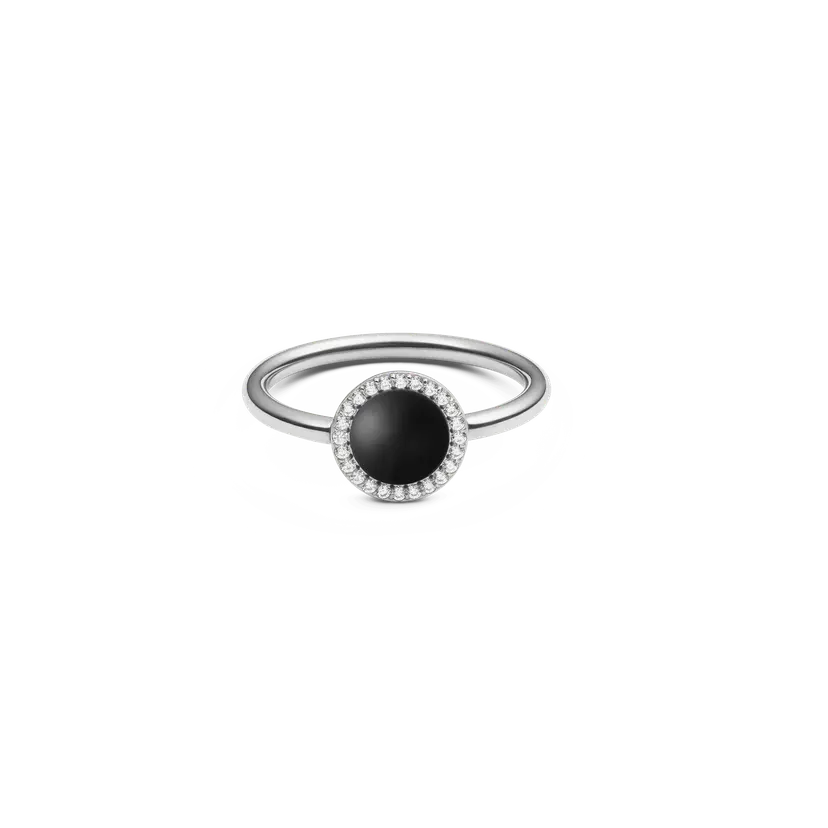 Daniel Wellington Silver Ring Audrey Black Agathe | DW