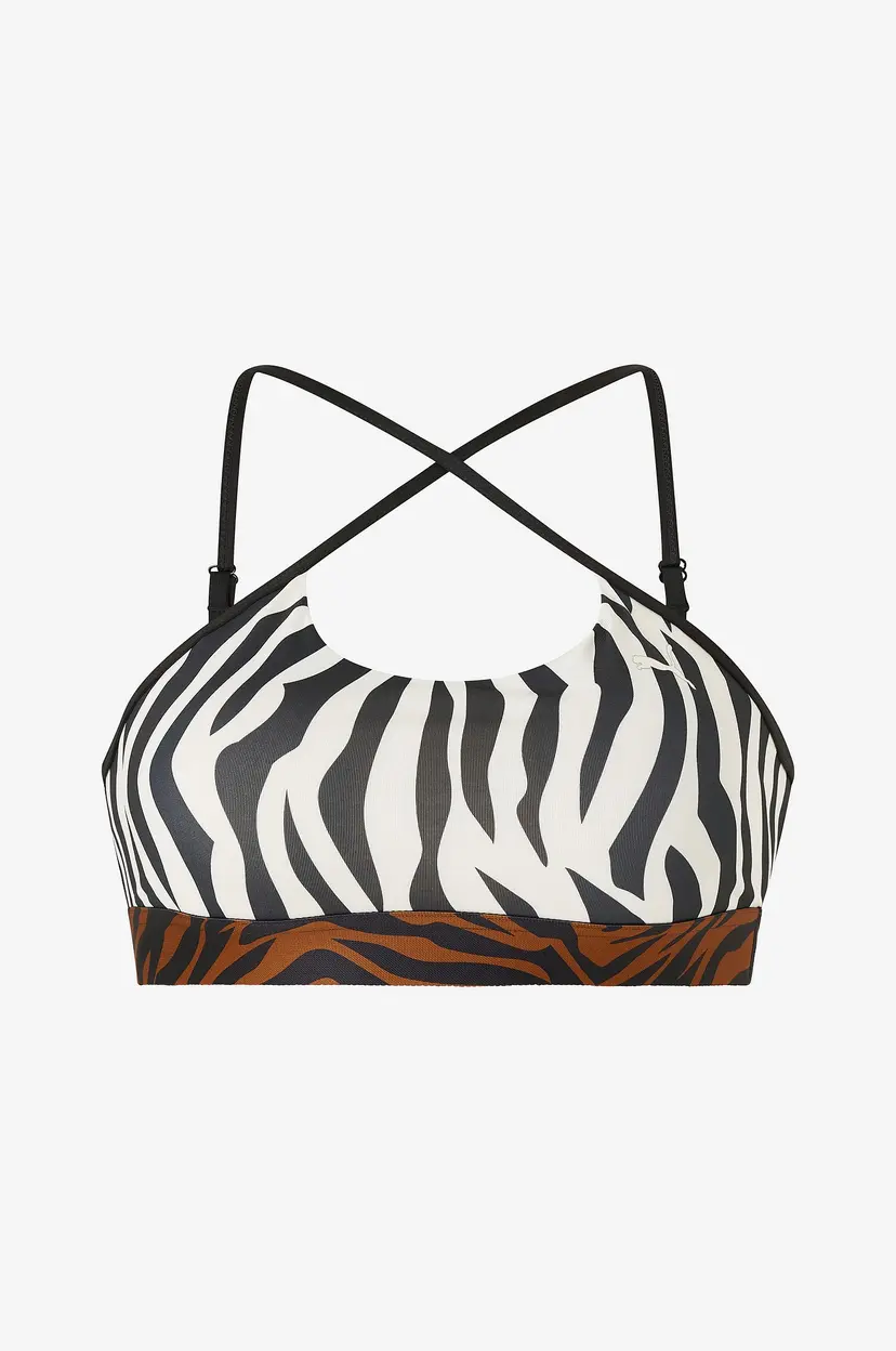 Puma Sports-BH Move Animal Remix Bra - Hvit