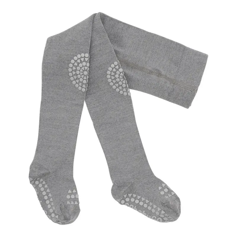 GoBabyGo GoBabyGo - Strømpebukse Ull Antiskli Grey Melange