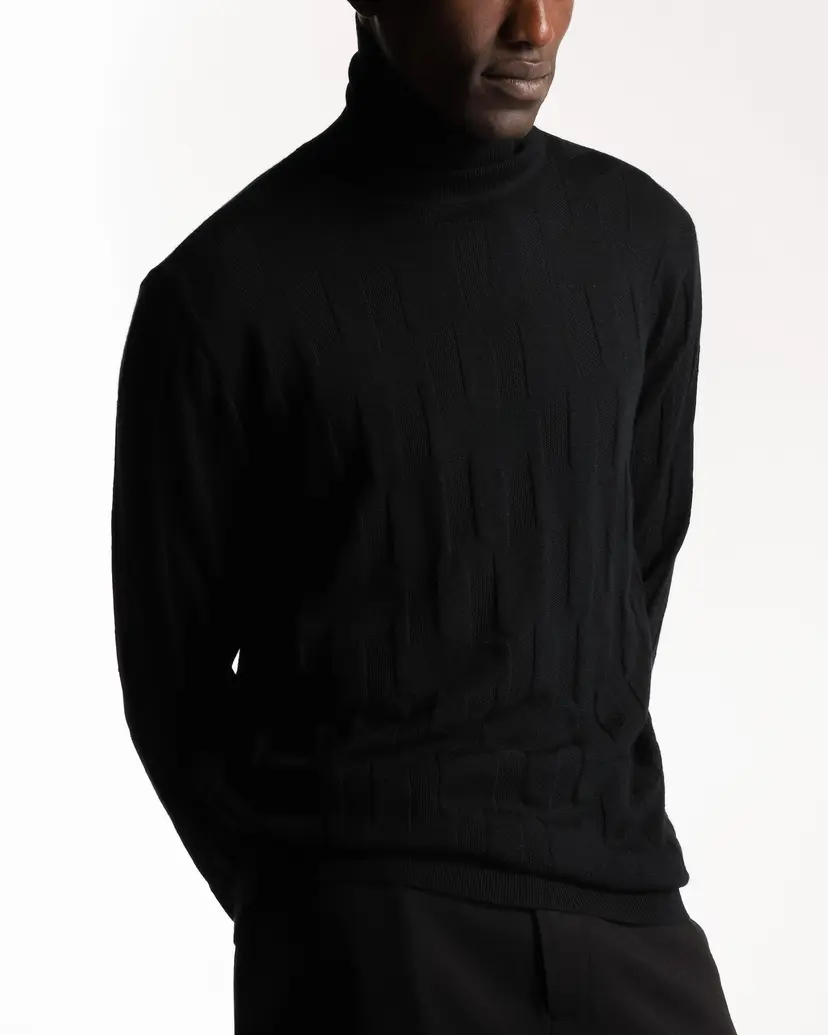 Karl Lagerfeld Karl Lagerfeld 655016 Black Turtleneck sweater