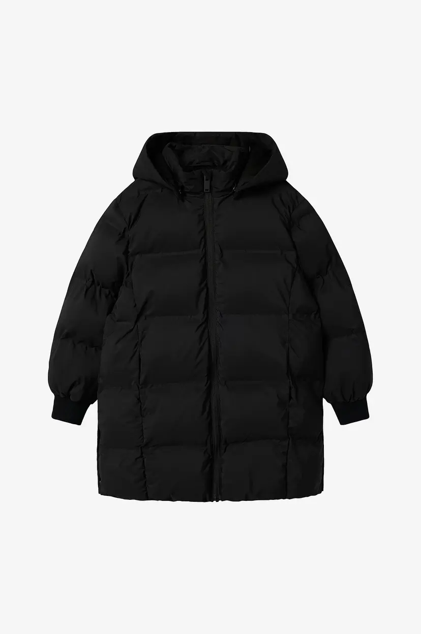 NAME IT Jakke nkfMusk Puffer Jacket Long TB - Svart