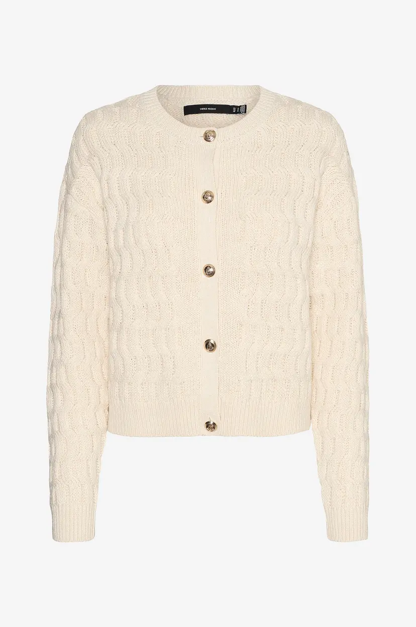 Vero Moda Kardigan vmMaisie LS O-neck - Beige