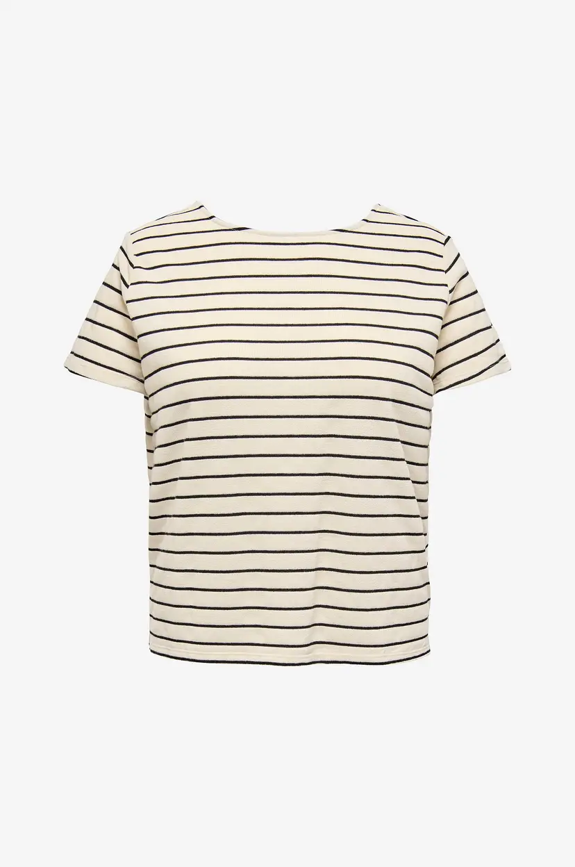 Only Carmakoma Genseren carJana S/S Miix Sweat Jrs - Hvit