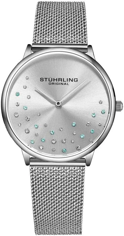 Stührling Original Stührling Original Dameklokke 3928.1 Symphony Sølvfarget/Stål Ø35