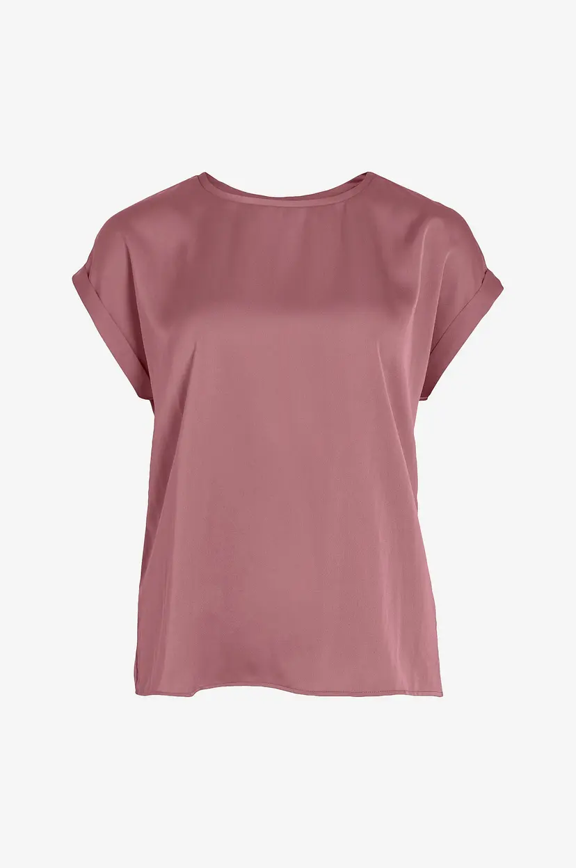 Vila Topp viEllette S/s Satin - Lilla