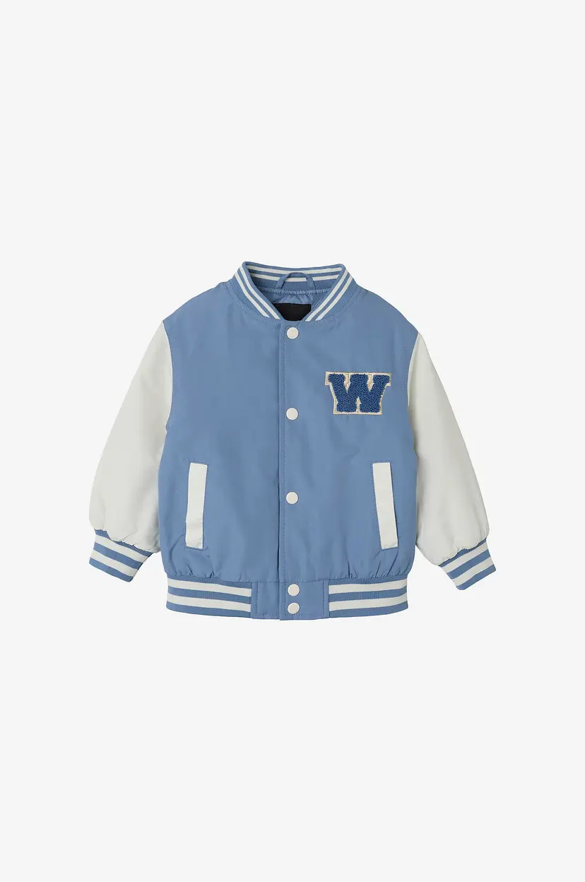 NAME IT Jakke nmmMains Varsity Jacket - Blå