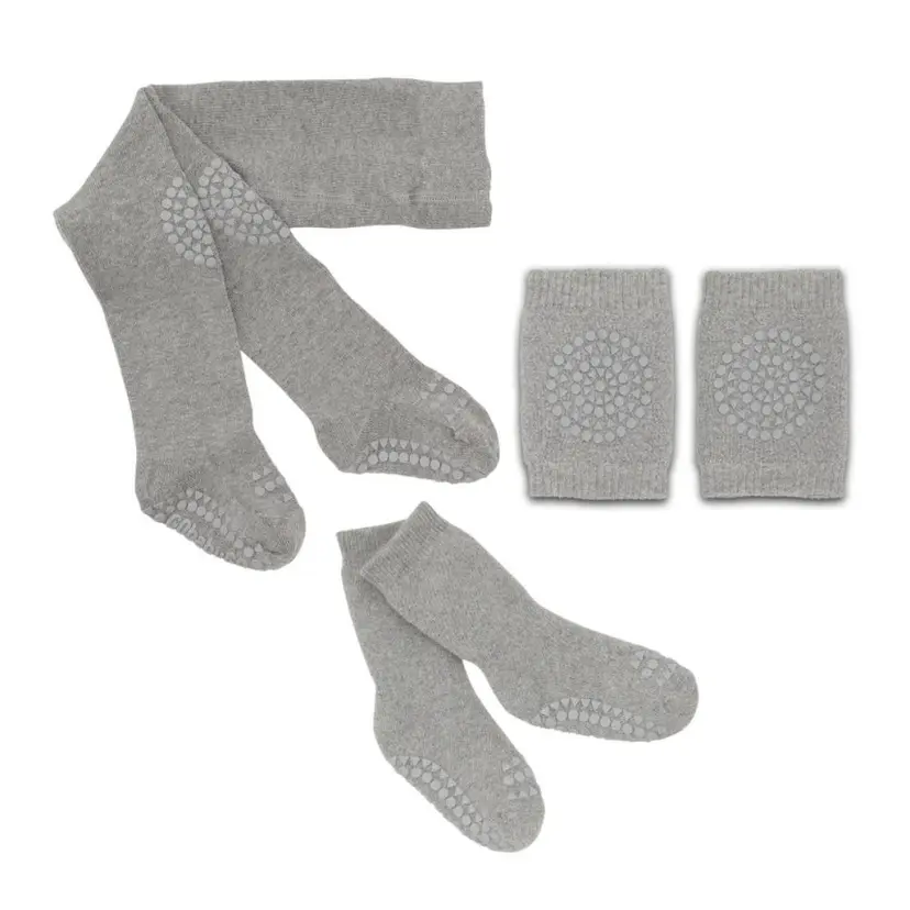 GoBabyGo GoBabyGo - Startpakke Antiskli Bomull LV Grey Melange