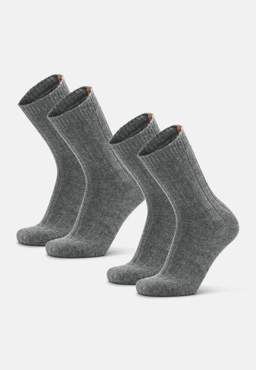 DANISH ENDURANCE ALPACA CREW STRØMPER fra DANISH ENDURANCE, Mørkegrå melange, 39-42