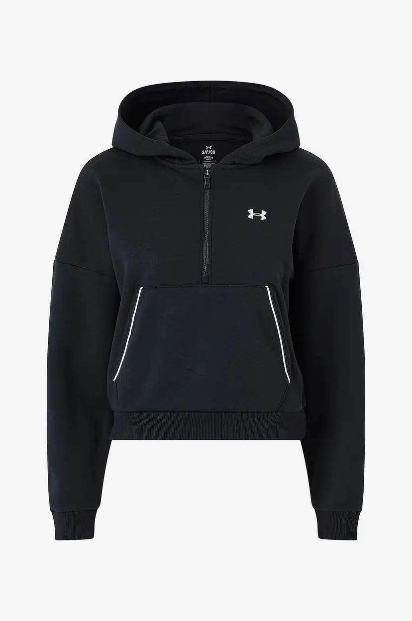 Under Armour Hettegenser Rival Flc Piped HZ - Svart