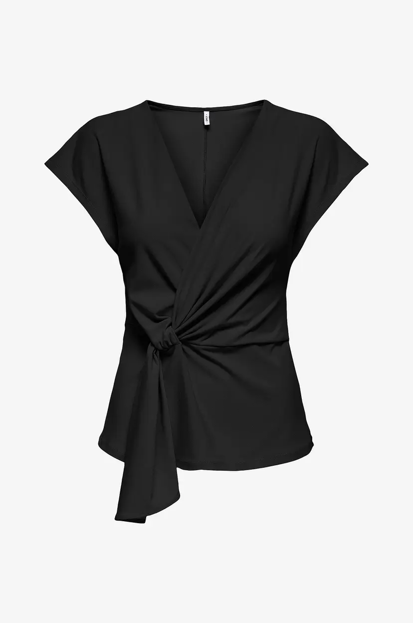 ONLY Topp onlSilja S/L Twist Top Jrs - Svart