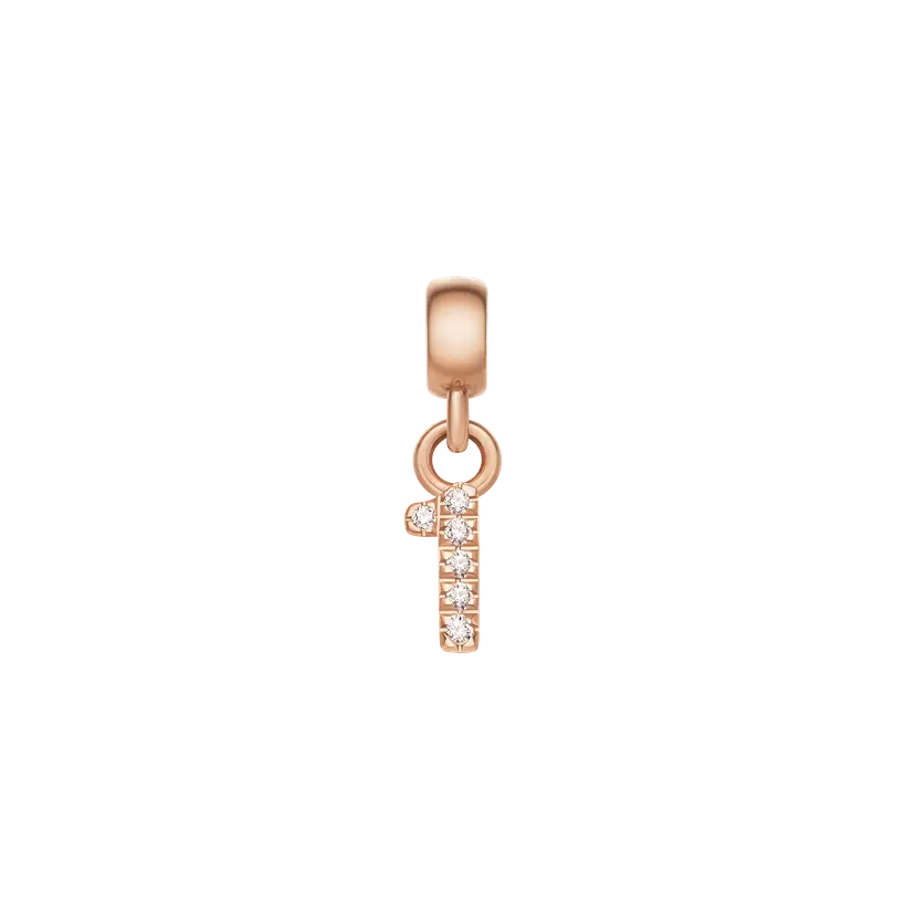 Daniel Wellington Rose Gold Charm Crystal Number | DW