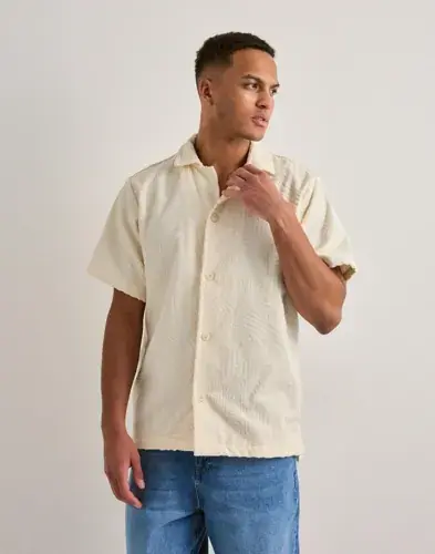 Oas OAS Cuba Terry Shirt Kortermede skjorter Beige