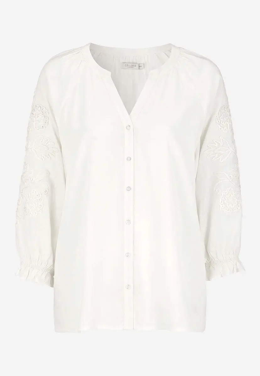 Cellbes of Sweden Bluse med broderi