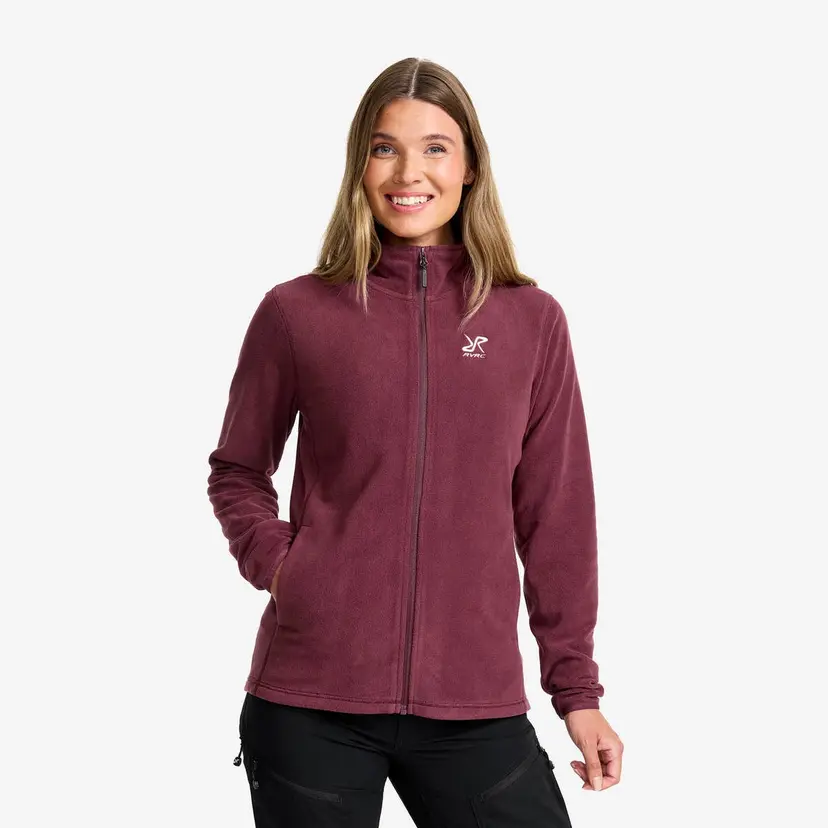 RevolutionRace Hiker Full-zip Fleece Dame Mauve Wine