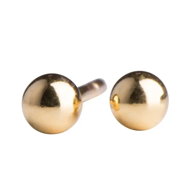 Nordahl Nordahl - 14 karats guld kugle ørestiker, 6mm - 30310180500