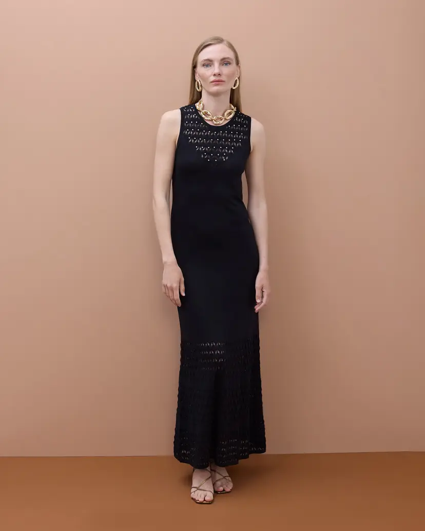 Maite by Lola Maite by Lola MS2616001 Black Long dress