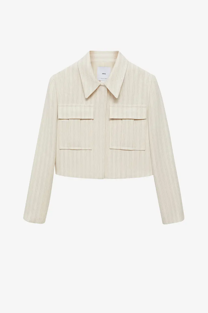 Mango Jakke Jacket Geranio - Beige