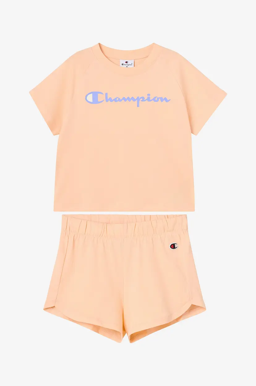 Champion T-skjorte + shorts - Rosa