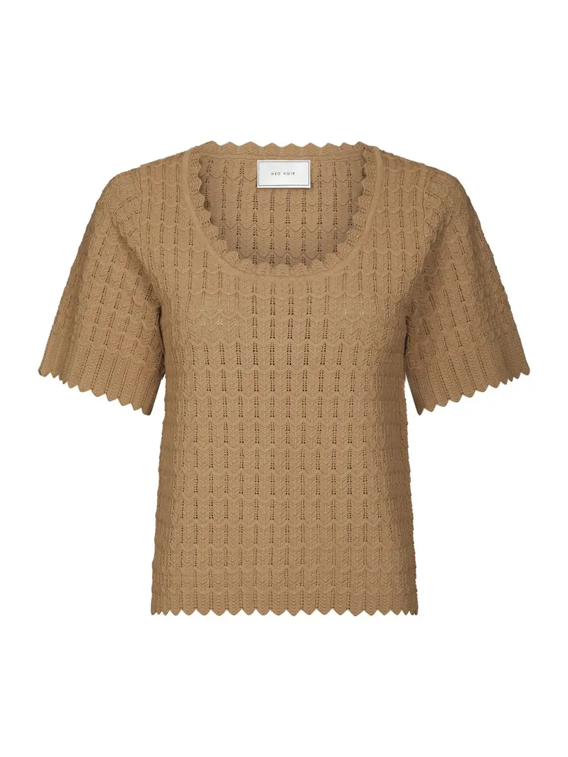 Neo Noir Meiko Fine Crochet Blouse