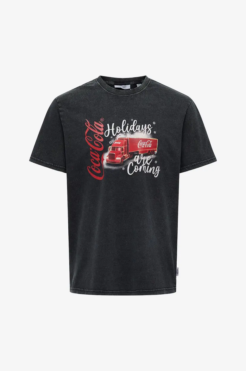 Only & Sons T-skjorte onsCola Reg SS Tee - Svart