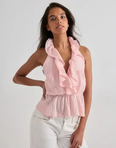 Nelly Nelly - Rosa - Flounce Halter Neck Top