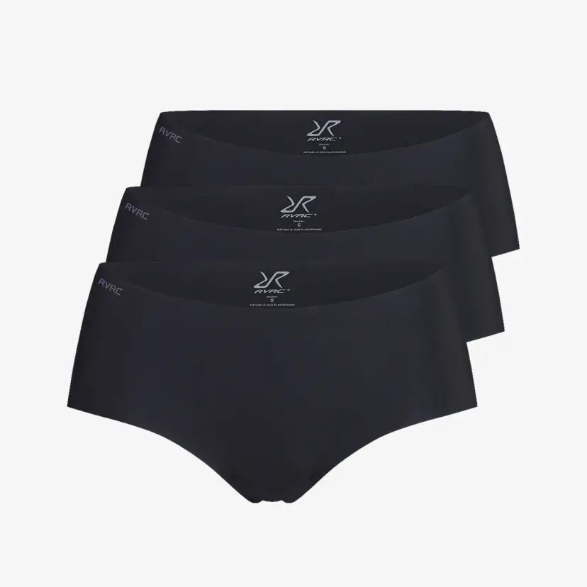 RevolutionRace 3-pack Ultimate Invisible Active Hipster Dame Black