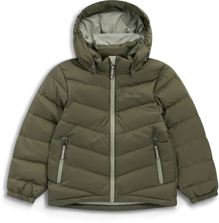 Bergans Bergans Kids' Warm Down Jacket Green Mud