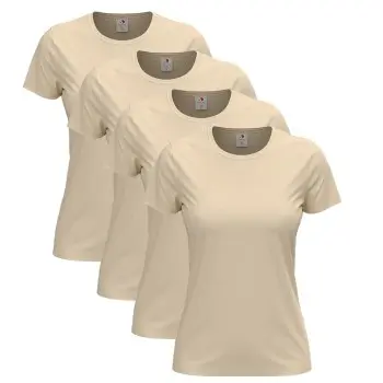 Stedman Stedman Classic Women T-shirt Beige bomull XX-Large Dame