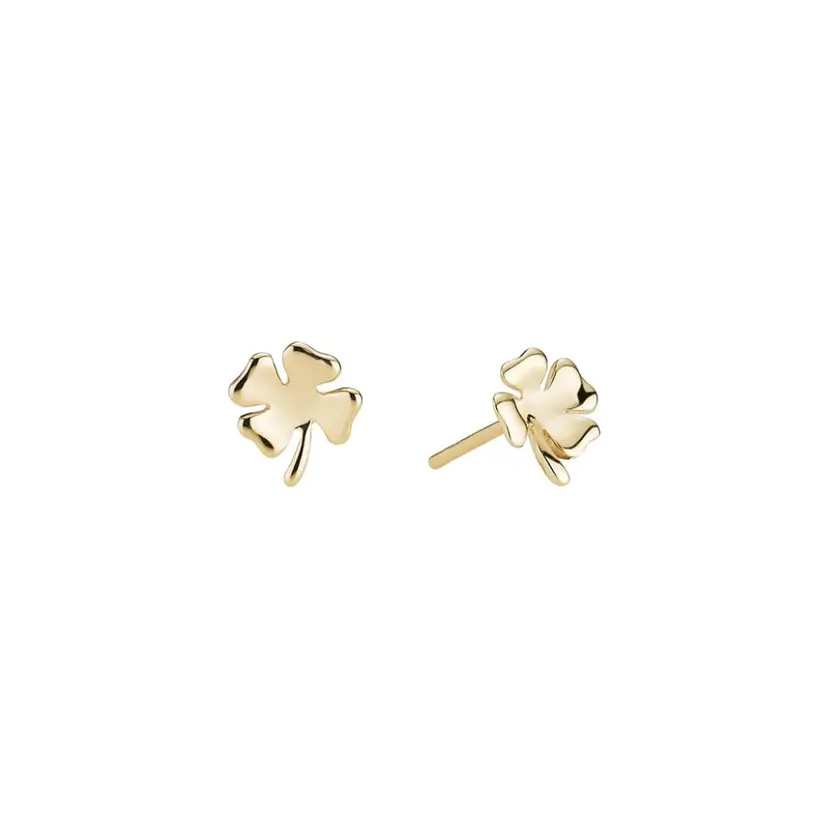 Lund Lund Copenhagen - Firkløver ørestikker i 8 karat guld - 309398-4